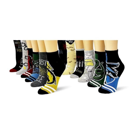 WB 12 Days of Socks Harry Potter Graphic Low-Cut & Crew Men Socks- Size 10-13 - Picture 3 of 4